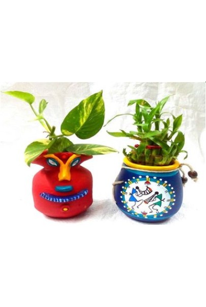 Handmade Terracotta Customized Flower Pots- Design2